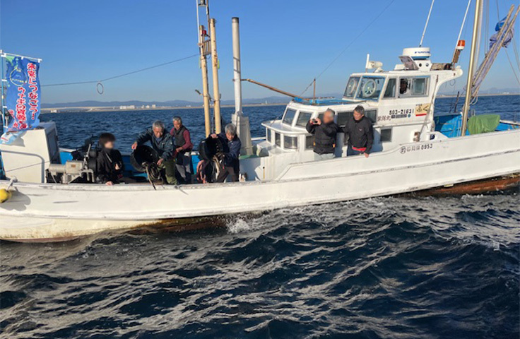 第1回放流活動の様子