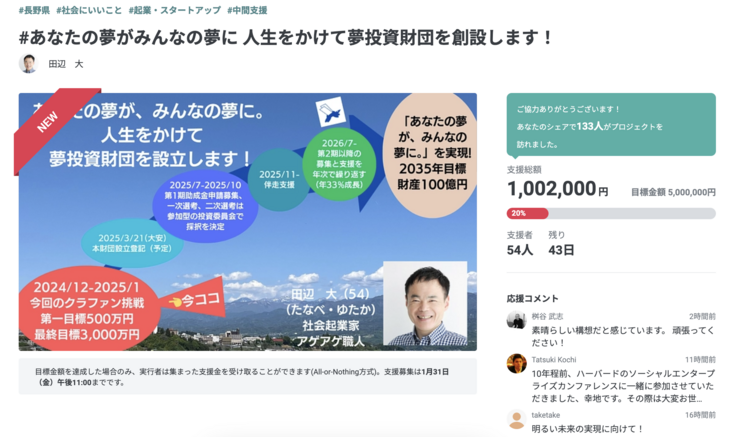 １００万円に到達しました！！