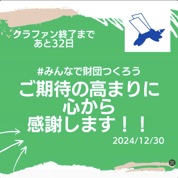 ご期待の高まりに 心から 感謝します！！