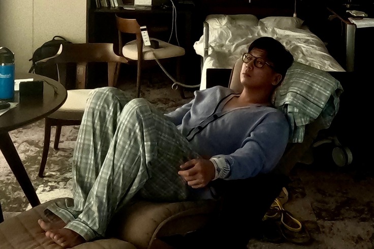 病室で検査まみれな日々