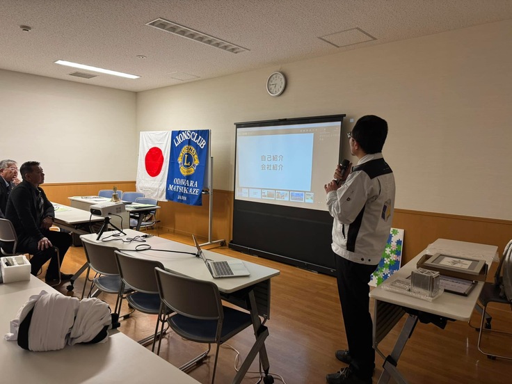 小田原ライオンズクラブ定例会にて