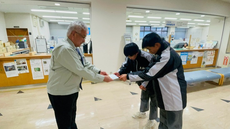 大和支所長へ招待状をお渡ししました！