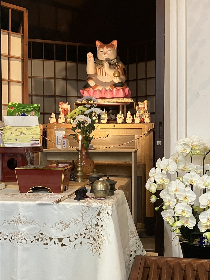 瑠璃寺　薬師猫神様