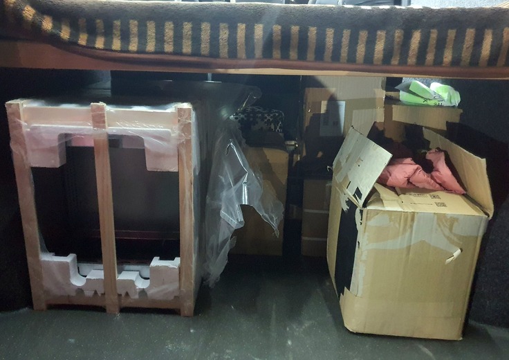 ポーランドに戻ってから最初の人道物資搬入