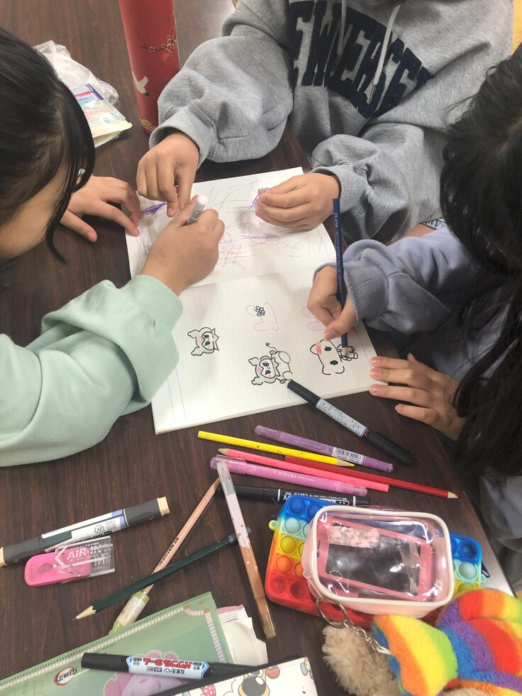 てらこや・お勉強の合間にお絵かき