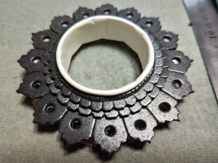 八幡座も全て手作りで