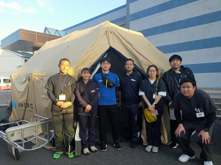 医療コンテナ医療チームの大事な仲間たち