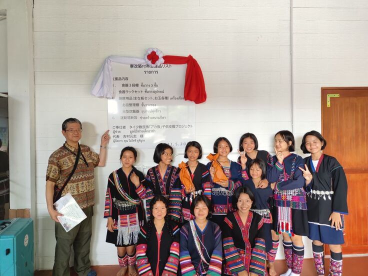 厨房への支援品一覧(厨房にて)