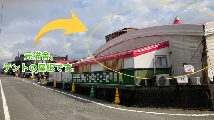 元猫舎。 テントの屋根です。.png