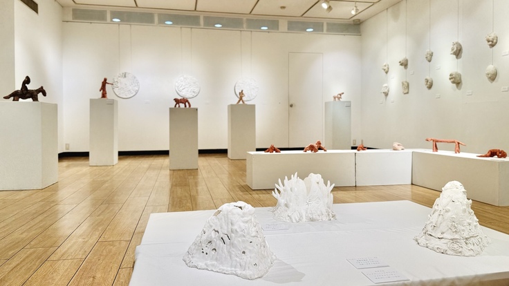 ギャラリー青羅での展示の様子