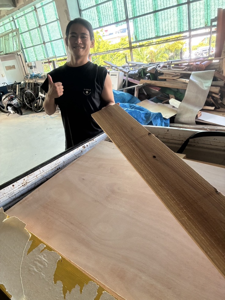 友人から木材を頂きました