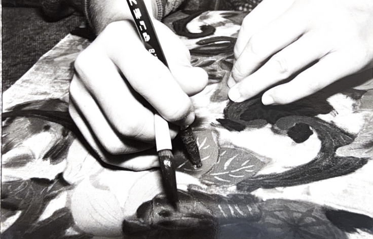 隈取りの様子（昭和の組合）