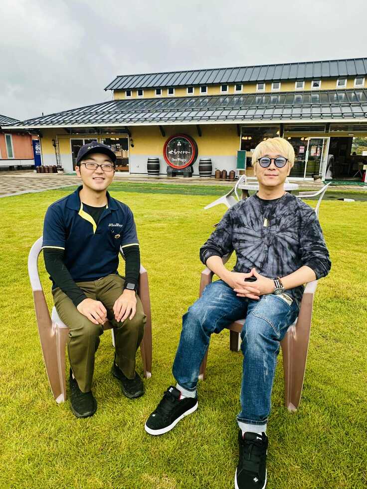 ミレイヒロキ氏と橋本醸造長