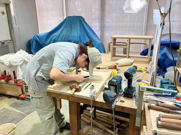 家具職種　谷口選手　通し練習状況2