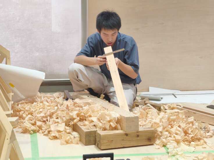 建築大工職種 技能五輪全国大会直前通し練習状況1