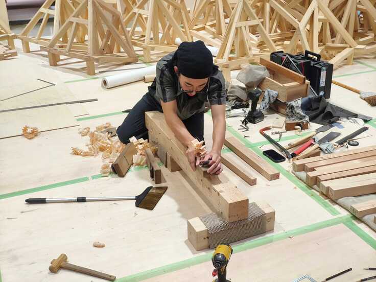 建築大工職種 技能五輪全国大会直前通し練習状況2