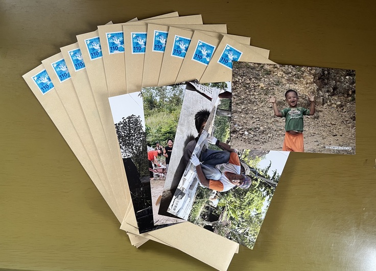 ポストカード、手紙